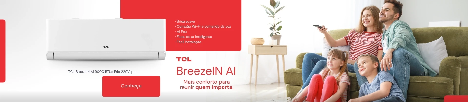 Conforto que vai além da temperatura com TCL Ar-Condicionados