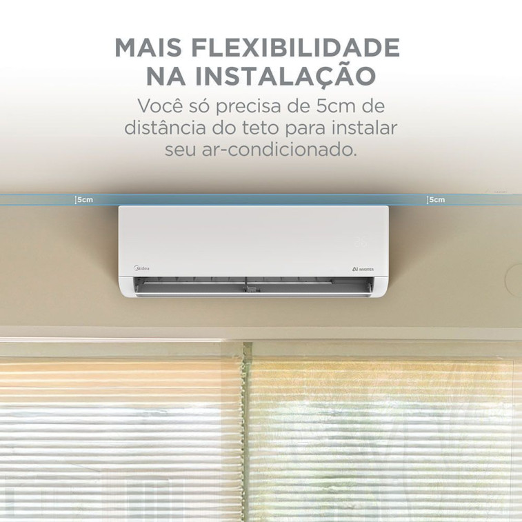 Imagem do produto Ar Condicionado Split 22000 BTUs Inverter AI AirVolution Frio Midea 42EFVCB22M5x38TAVCB22M5 220V Imagem do produto Ar Condicionado Split 22000 BTUs Inverter AI AirVolution Frio Midea 42EFVCB22M5x38TAVCB22M5 220V