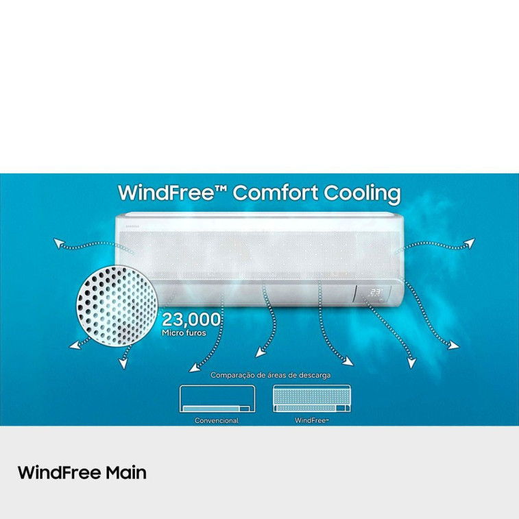 Imagem do produto Ar Condicionado Split Hi Wall Samsung Windfree Ai Pro Inverter 18000 BTUS Frio 220V