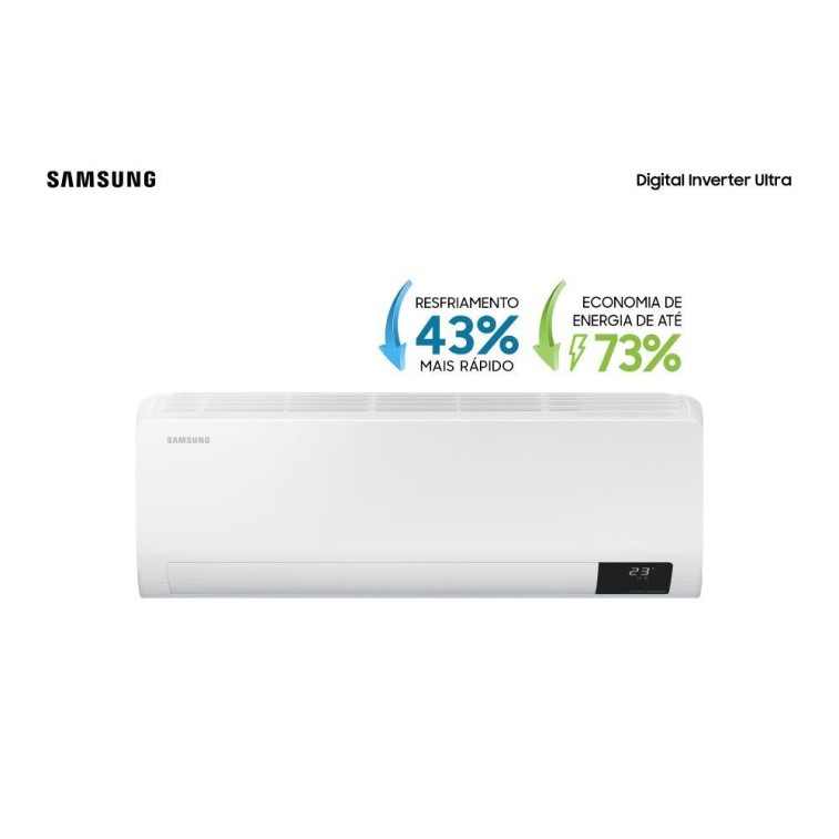 Imagem do produto Ar Condicionado Split Samsung Digital Inverter Ultra 18000 BTUS Frio 220V AR18CVHZAWKXAZ Imagem do produto Ar Condicionado Split Samsung Digital Inverter Ultra 18000 BTUS Frio 220V AR18CVHZAWKXAZ