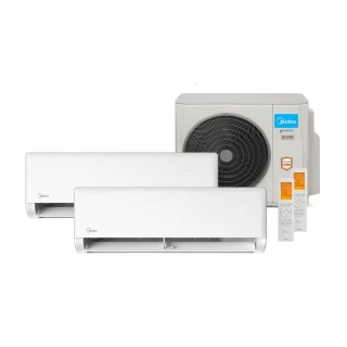 Ar Condicionado Bi Split Midea 18000 BTUs (HW 12K+12K) Quente e Frio Inverter 220V R410A (38MBMBA18M5)