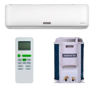 Ar Condicionado Split Hi Wall Agratto Inverter 9000 BTUS Quente e Frio 220V LCST9QF Ar Condicionado Split Hi Wall Agratto Inverter 9000 BTUS Quente e Frio 220V LCST9QF