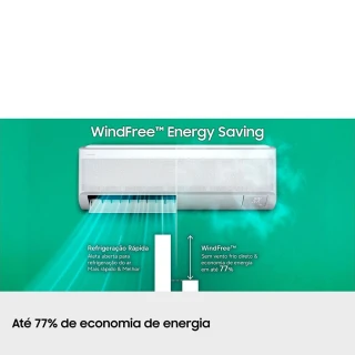 Ar Condicionado Split Hi Wall Samsung Windfree Ai Pro Inverter 18000 BTUS Frio 220V