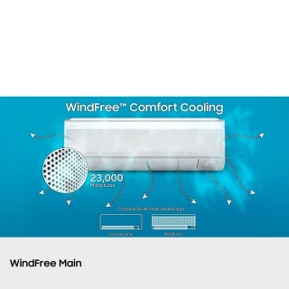 Ar Condicionado Split Hi Wall Samsung Windfree Ai Pro Inverter 18000 BTUS Frio 220V