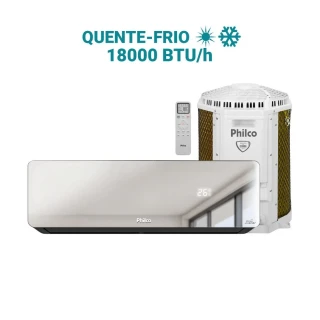 Ar Condicionado Split Inverter Philco PAC18QG Espelhado 18000 BTUs Quente e Frio 220V Ar Condicionado Split Inverter Philco PAC18QG Espelhado 18000 BTUs Quente e Frio 220V