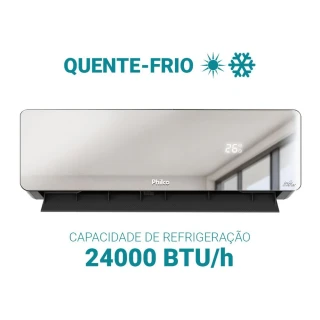 Ar Condicionado Split Inverter Philco PAC24QG Espelhado 24000 BTUs Quente e Frio 220V Ar Condicionado Split Inverter Philco PAC24QG Espelhado 24000 BTUs Quente e Frio 220V