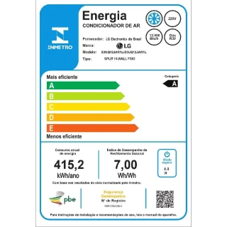 Ar Condicionado Split LG DUAL Inverter AI Artcool 12000 BTUs Frio 220V S3-Q12JAR1L Ar Condicionado Split LG DUAL Inverter AI Artcool 12000 BTUs Frio 220V S3-Q12JAR1L